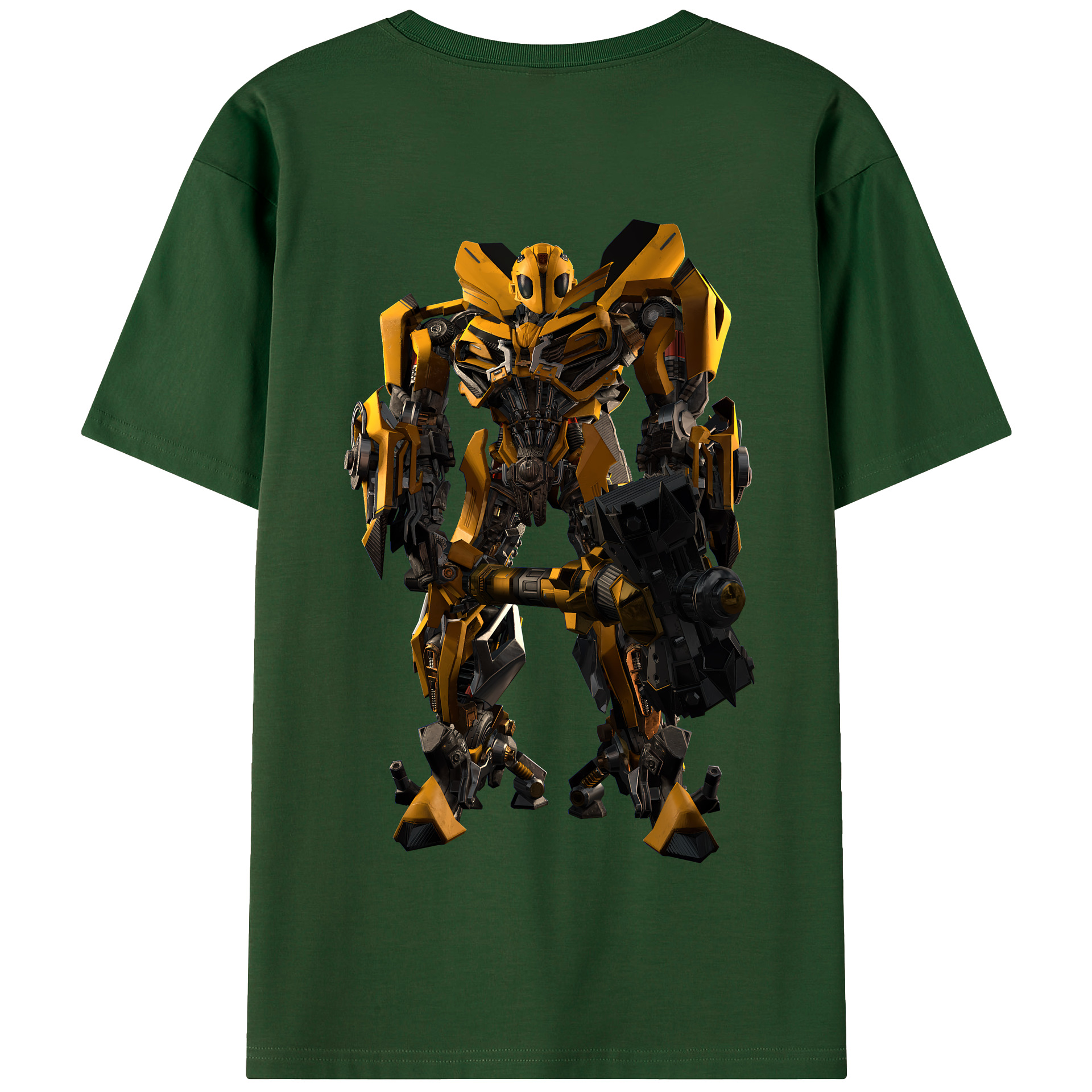 （画像用） Transformers トランスフォーマー 綿100％半袖Tシャツ（背面プリント）